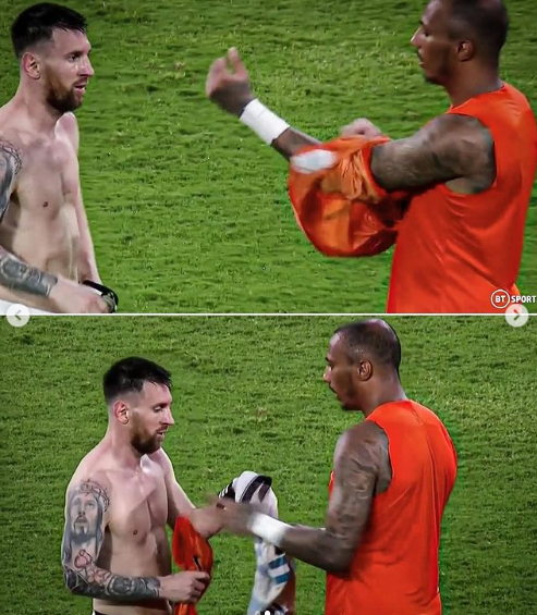 ¿Quién es la mujer? Messi muestra el tatuaje que lleva en su espalda y el portero de Curazao revela qué le dijo el argentino tras el partido