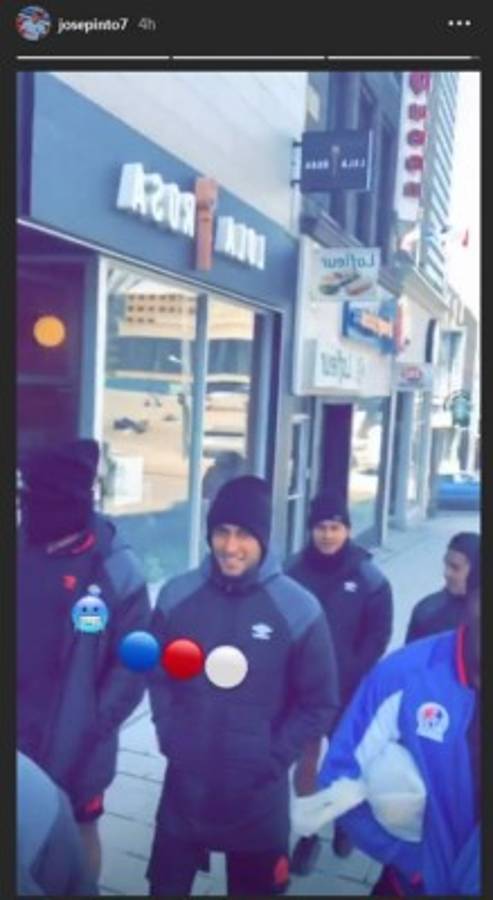 ¡Nieve y abrigos! Así se la pasa en Montreal el Olimpia previo al juego ante el Impact