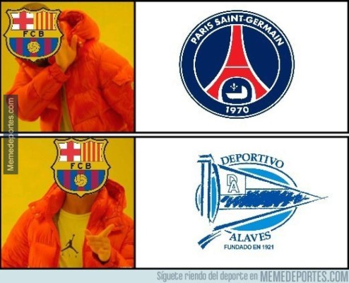Barcelona, humillado en París por el PSG y en los memes lo crucifican
