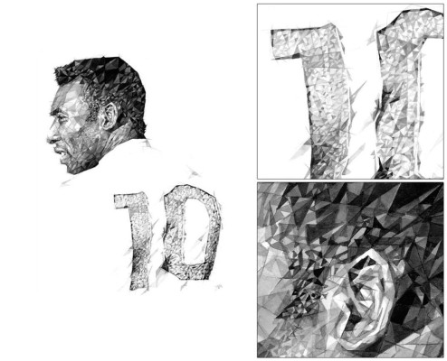 Los cracks del deporte hechos en pinturas de acuarela