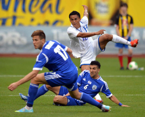 Honduras pierde 2-0 ante Israel en el estadio Citi Field de New York.