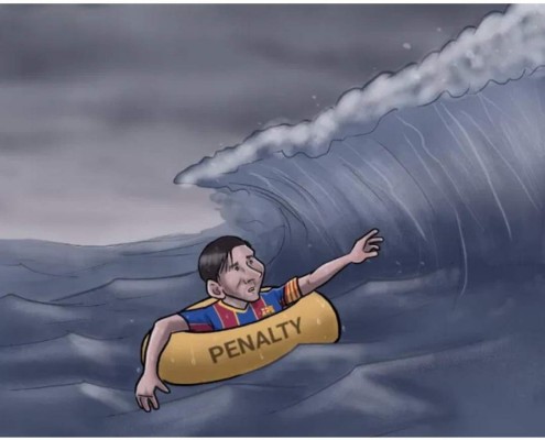 Los memes humillan a Messi tras ser suplente y marcar otro gol de penal en el Barcelona-Betis