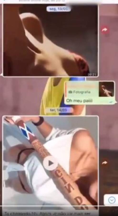 En fotos: Los Whatsapp que reveló Neymar tras ser acusado por presunta violación