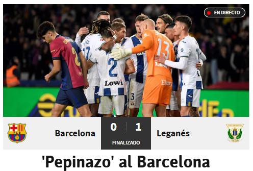 Barcelona perdió ante Leganés y así reacciona la prensa: “Ridículo colosal; qué manera de cag****”