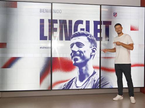 Lenglet se muestra contento con su llegada al Atlético de Madrid.