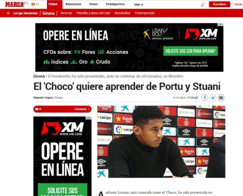 Así le hacen portadas a 'Chocogol' en España tras fichar por el Girona