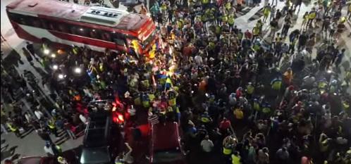 Caravana pletórica del Olancho en Juticalpa, locura por Auzmendi y el mensaje emotivo a Humberto Rivera