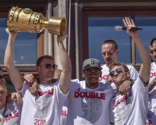 La espectacular celebración del Bayern Munich por el doblete en Alemania