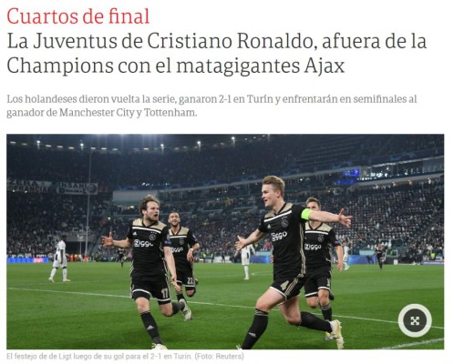 ¡Con todo! Así reacciona la prensa mundial tras el fracaso de la Juventus en Champions