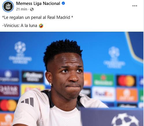 Vinicius erró un penal ante Atlético: los memes se cargan al brasileño tras su horrible disparo