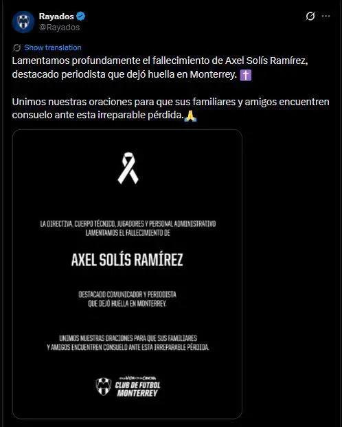 México está consternado: de qué murió Axel Solís, reconocido periodista de Televisa