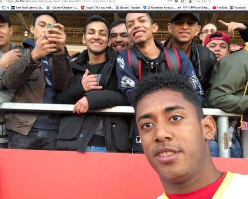 ¡Como en casa! Hinchas hondureños y su gran recibimiento al Choco Lozano