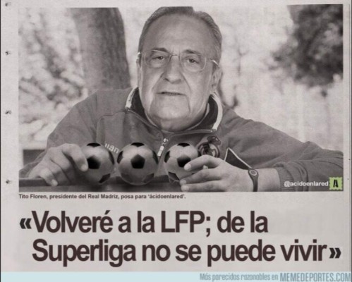 Los nuevos memes liquidan a Florentino Pérez y el Real Madrid tras la caída de la Superliga &nbsp;&nbsp;