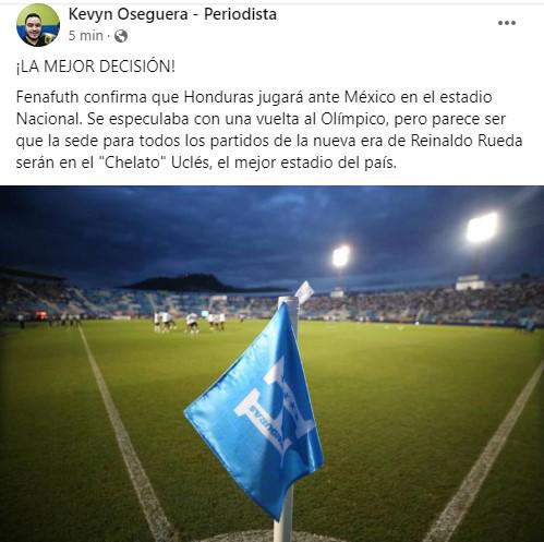 Lo que dicen los periodistas de Honduras sobre la decisión de jugar ante México en el estadio Nacional: “Es la mejor cancha y punto”