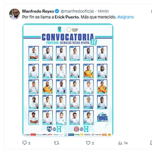 La prensa hondureña reacciona ante la convocatoria de Erick Puerto a Honduras: Lo merecía más que nadie