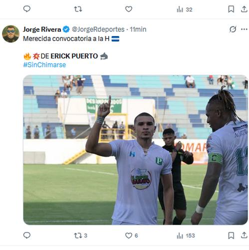 La prensa hondureña reacciona ante la convocatoria de Erick Puerto a Honduras: Lo merecía más que nadie