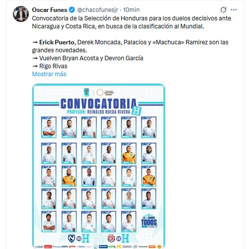 La prensa hondureña reacciona ante la convocatoria de Erick Puerto a Honduras: Lo merecía más que nadie