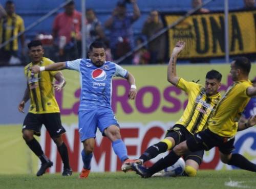 Real EspaÃ±a vs Motagua jornada # 12 torneo clausura 2020- En un polÃ©mico final, Motagua logra valioso triunfo en el MorazÃ¡n ante Real EspaÃ±a -