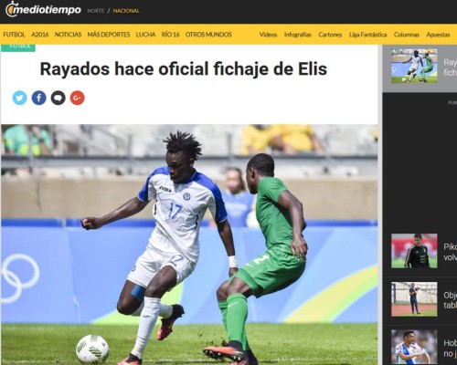 La prensa mexicana sobre Alberth Elis: 'Monterrey ficha a la joyita hondureña'