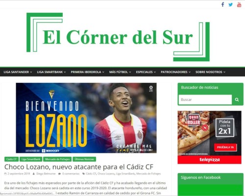 ¡Choco Lozano al Cádiz! Esto dicen los medios españoles de su traspaso