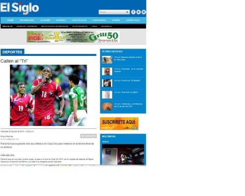 Prensa panameña, atrevida previo a juego contra México