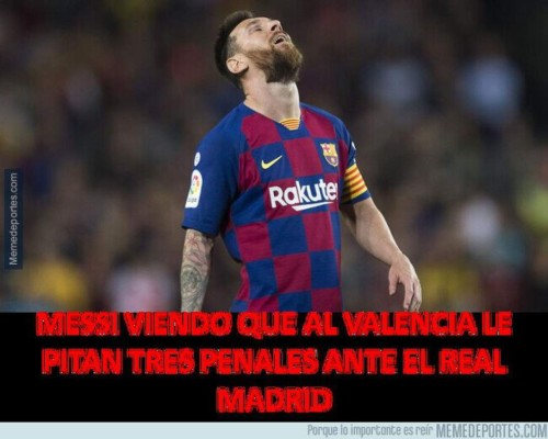 Los memes y los penales revientan al Real Madrid tras recibir paliza del Valencia