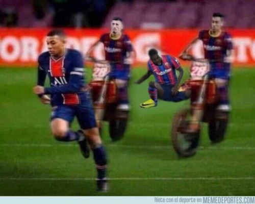 Hacen pedazos a Piqué y a Messi: Los otros memes de la goleada del PSG al Barcelona