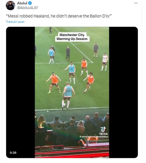 “Messi le robó a Haland, no se merecía el Balón de Oro”.