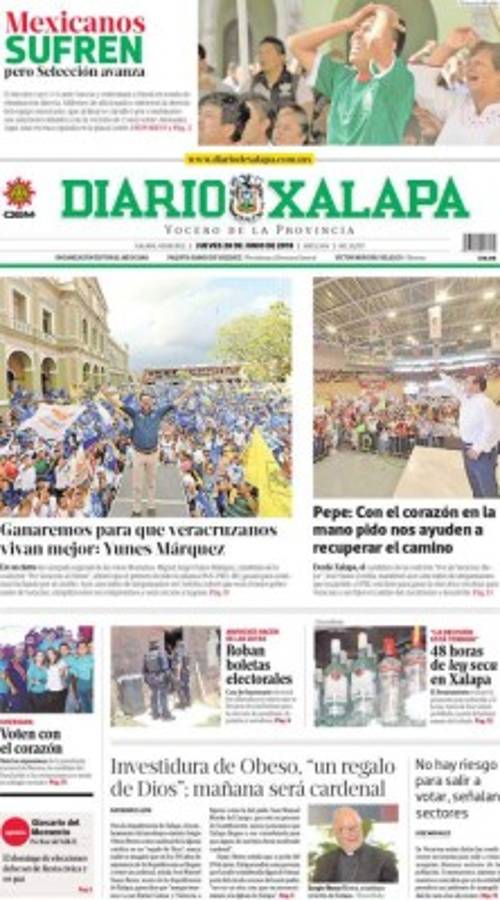Así vienen hoy las portadas de los diarios de México: 'Humillados avanzamos' y '¡Que viva Corea!'