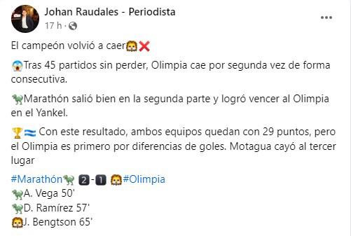 Lo que dicen del Olimpia tras sumar su segunda derrota consecutiva: “Se desinfló”; “no hay que hacer drama”