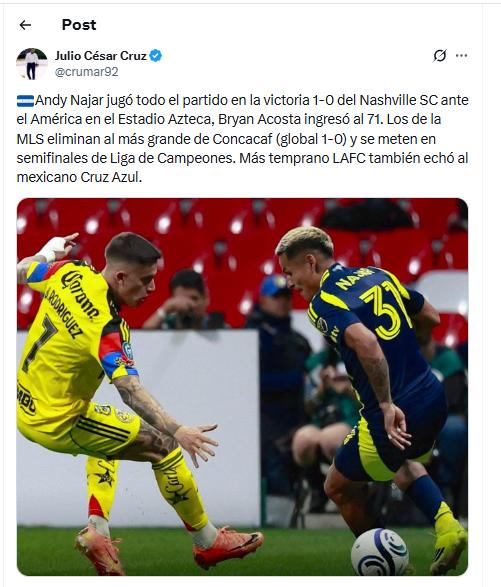 América, eliminado en el Azteca: El elogio al hondureño Najar en pleno juego y la crítica de Faitelson y la prensa mexicana