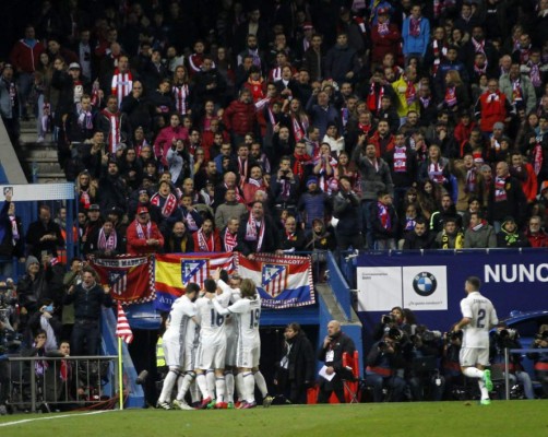Las imágenes que no viste del derbi Atlético-Real Madrid