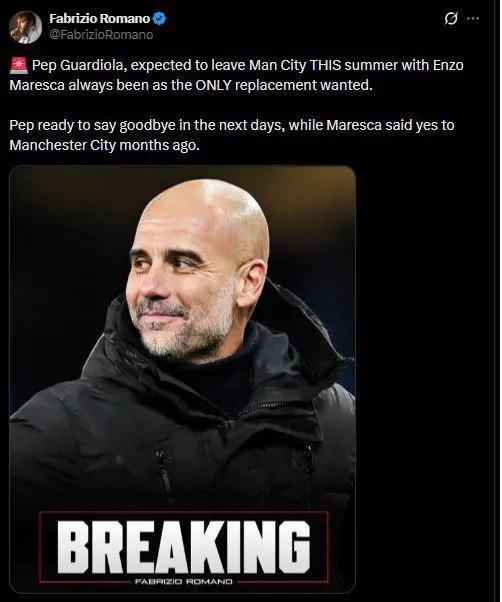 Manchester City se olvida de Pep Guardiola y lo ficha como su nuevo técnico