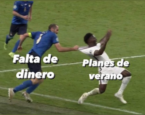 Italia campeón de la Eurocopa y los memes hacen pedazos a Inglaterra y Saka por su jugada con Chiellini