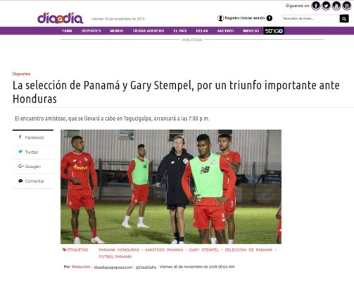 Lo que dicen los periodistas y medios de Panamá previo al juego ante Honduras