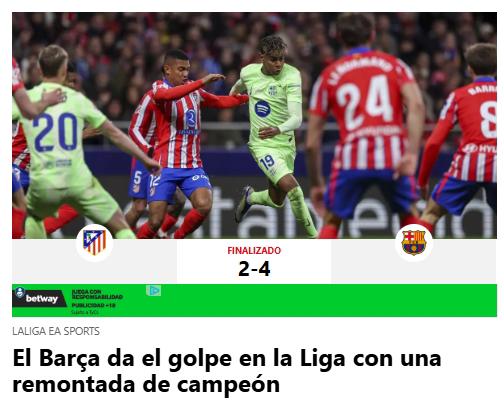 Así reacciona la prensa tras la remontada del Barcelona al Atlético: “Nada puede con nosotros; golpe en LaLiga”