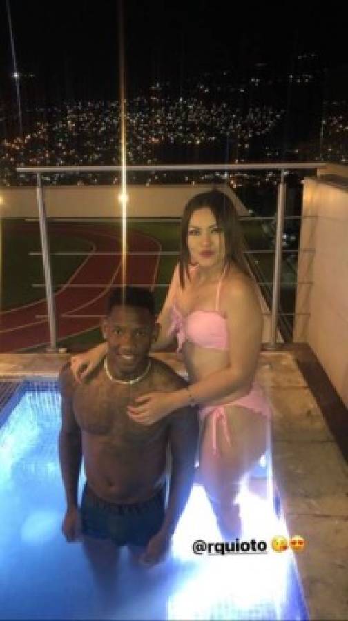 En el estadio y la piscina: Las fotos de Romell Quioto y Malubi Paz en su noviazgo