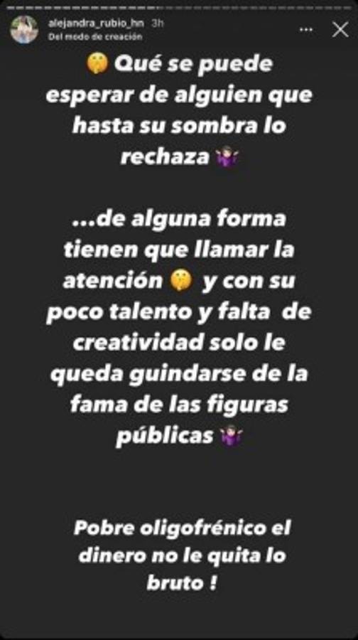 Romell Quioto y Alejandra Rubio se intercambian fuertes mensajes por redes sociales