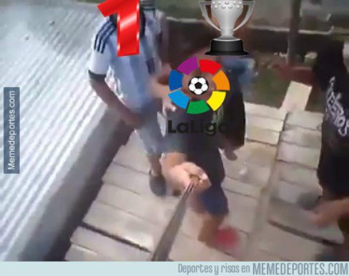MEMES: Diversión para el público con la lucha entre Barcelona, Real Madrid y Atlético de Madrid