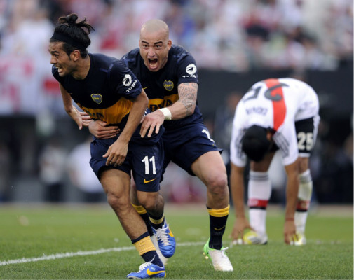 River Plate y Boca Juniors empataron 2-2, Clásico Argentino