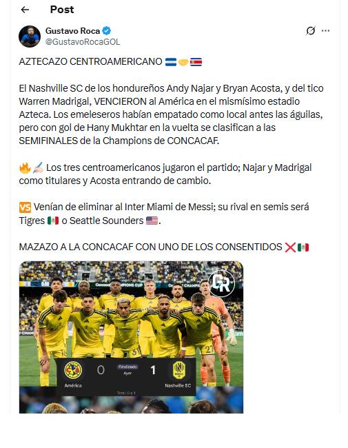 América, eliminado en el Azteca: El elogio al hondureño Najar en pleno juego y la crítica de Faitelson y la prensa mexicana
