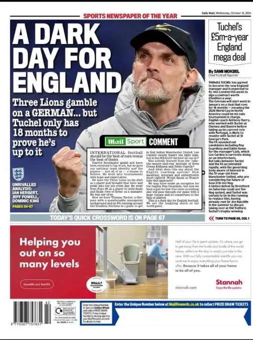 “Es un día negro para la selección”: no quieren a Thomas Tuchel en Inglaterra y esta fue la reacción del técnico alemán