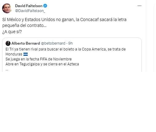 David Faitelson envía dardo a Concacaf: lo que dice la prensa del Honduras-México por un boleto a la Copa América