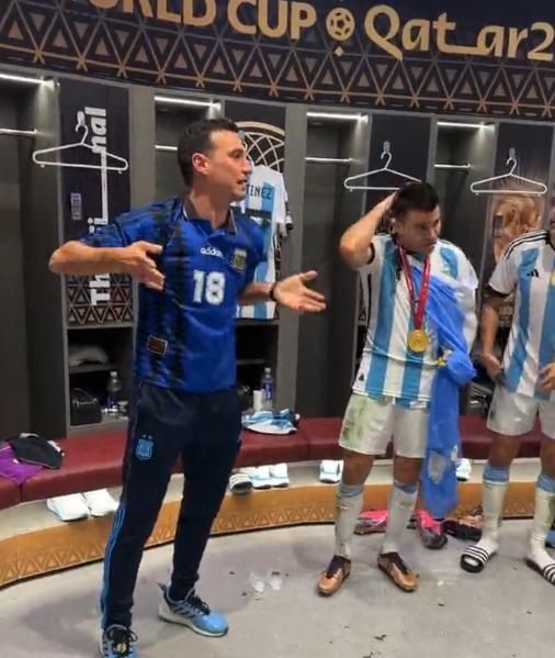 Hubo “perreo intenso”: La celebración íntima de Argentina en su camerino; le dejaron un dardo a Mbappé y Camavinga