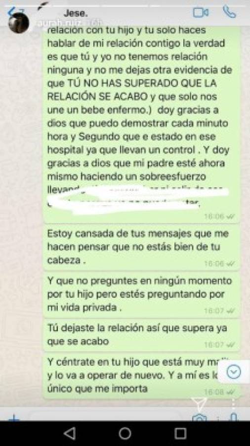 Aurah Ruiz, la novia de Jesé Rodríguez, publica polémicos Whatsapps para el jugador