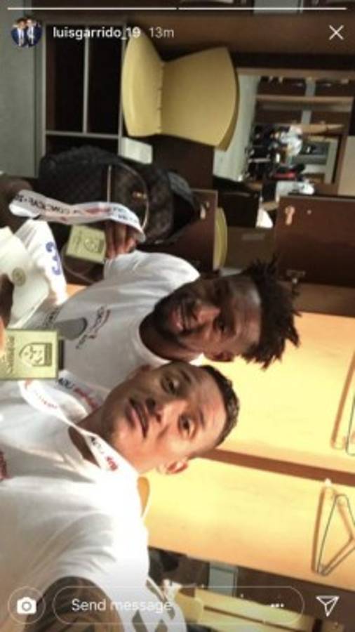 El festejo íntimo de los jugadores del Olimpia tras ganar la copa de Liga Concacaf