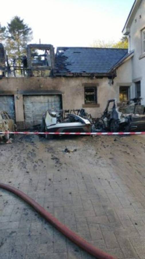 Así quedó su flota de autos: incendiaron la mansión del presidente del Celtic mientras dormía; 'estamos perturbados'