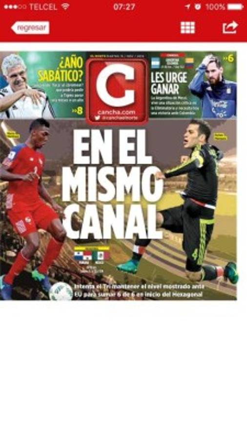 Fotos: Guerra de portadas en México y Panamá previo al choque de hoy