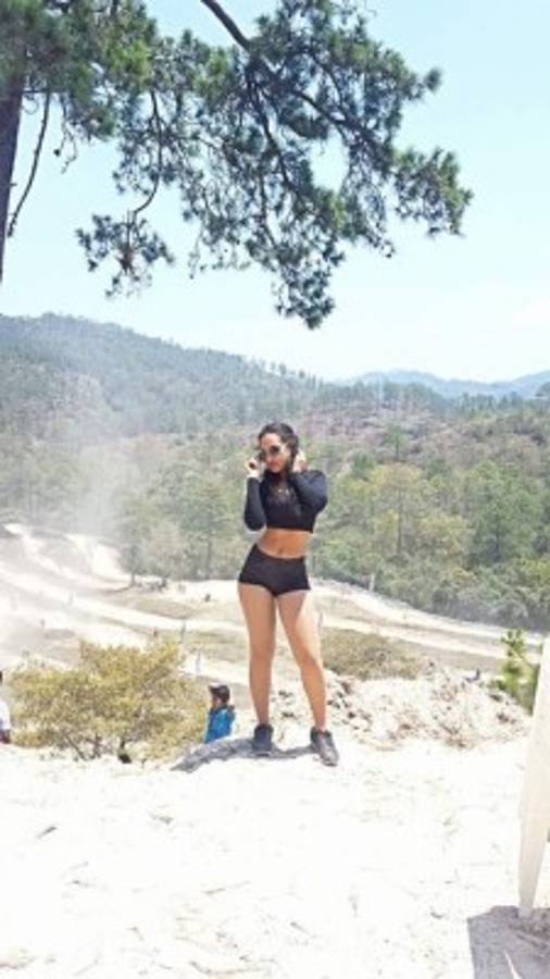 Ella es Diana Johnson, la bella colocha que engalana los juegos de Liga Nacional