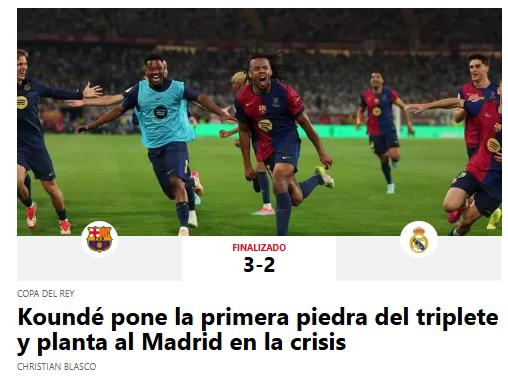 La prensa reacciona por el título del Barcelona tras vencer al Real Madrid: Ni árbitros ni nada, somos los mejores; no dan para el Clásico